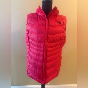 The North Face Red Puffer Jacket Lightweight Insulated
